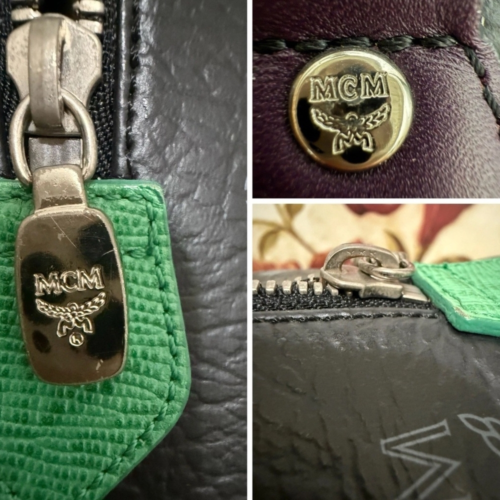 MCM Princess Lion Boston Black / Multi Color Handbag (EUC) - Picture 12 of 13